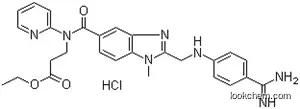 Molecular Structure of 211914-50-0 (N-[[2-[[[4-(Aminoiminomethyl)phenyl]amino]methyl]-1-methyl-1H-benzimidazol-5-yl]carbonyl]-N-(2-pyridinyl)-beta-alanine ethyl ester hydrochloride)